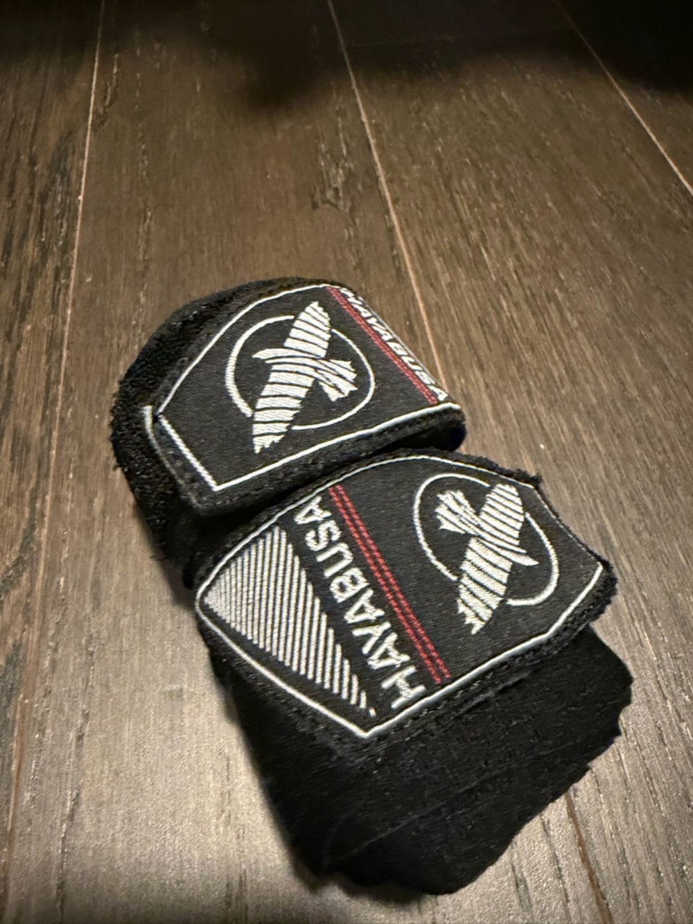 Hayabusa Black Hand Wraps with Branded Patch